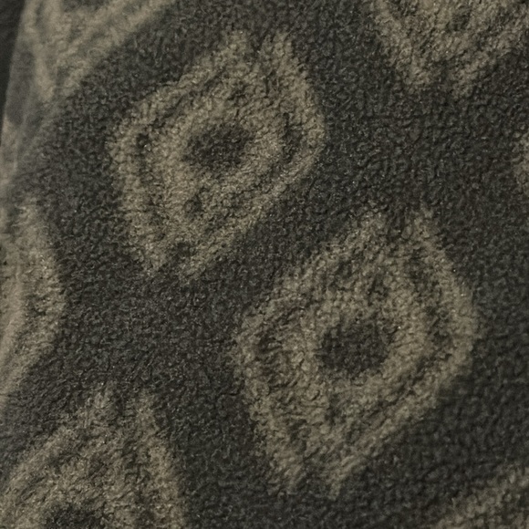 Men’s Eddie Bauer 1/4 Zip Fleece-Sz M-Olive Green Pattern-EUC - Picture 5 of 14